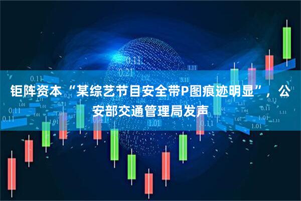钜阵资本 “某综艺节目安全带P图痕迹明显”,公安部交通管理局发声