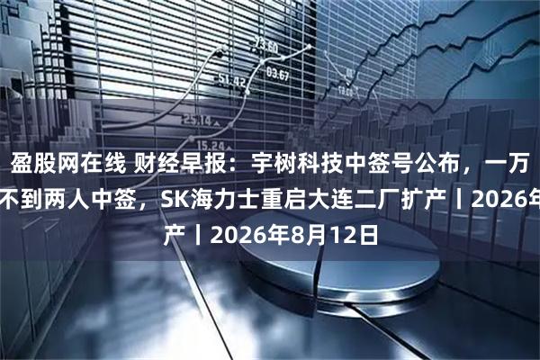 盈股网在线 财经早报：宇树科技中签号公布，一万名散户中不到两人中签，SK海力士重启大连二厂扩产丨2026年8月12日